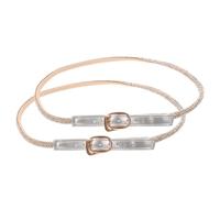 USHOBE Silver High Heel Ankle Straps with Crossstrap Design, Dual Usage Pu and Plastic Material, Prevents Slipoffs for Loose Shoes and Heels, for Event Transitions and Busy Mornings