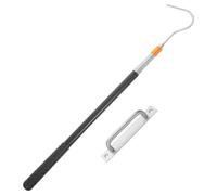 USHOBE Telescoping Attic Access Hook Kit and Adjustable Height | One-handed Use Design, Slip-resistant Handle, No Drilling Installation Needed, for Loft and Attic Access
