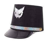 USHOBE Unisex Train Driver Hat with Adjustable Fit, Classic Black Cloth and Plastic Locomotive Conductor Cap, Authentic Railway Style for Adults, for Cosplay and Theme Parties