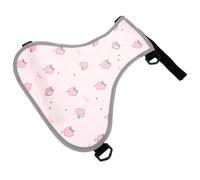 USHOBE Waterproof Breathable Dog Belly Protector Vest for Pets Stylish Pink Puppy Protective Vest for Outdoor Activities and Jogging Lightweight Polyester Dog Chest Apron for Female