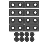USHOBE Zinc Alloy Aluminum Profile End Caps Easy Installation and Stable Connectivity 8pcs for 2040 Slot Standards Industrial Aluminum Profiles Suitable for Automation Lines