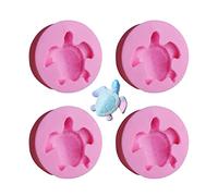 USHS 4 Pieces Turtle Silicone Mould 3D Animal Silicone Mould DIY Fondant Baking Moulds Epoxy Resin Mould Turtle Decorative Silicone Moulds for Decorating Cake Jelly Mousse Chocolate Soaps Craft