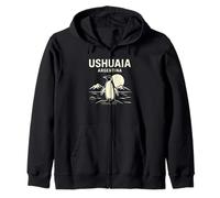 Ushuaia Argentina Sunset Zip Hoodie