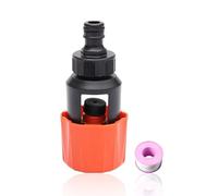 USHXVG 1 Piece ABS+TRP Faucet Connector, 11.5*5.5*5.5 cm, Red & Black, Universal Kitchen Sink Adapter, Indoor Faucet Hose Connector