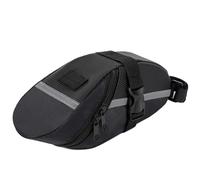 USHXVG 1 Piece Bicycle Equipment Bag - Reflective, Portable Bicycle Saddle Bag, Waterproof for Cycling (Black)