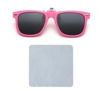 USHXVG 1 Piece Of Children'S Sunglasses, 1 Piece Of Mirror Wiping Cloth, Clip-On Sunglasses For Children, Boys And Girls Glasses, Flip-On Clip-On Glasses