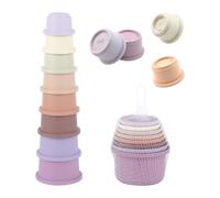 USHXVG 1 Piece Round Stacking Cups, Educational & Fun, Baby Toys, Bath & Room Decor, Early Education