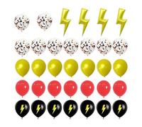 USHXVG 1 Set Of Balloon Set And 4 Lightning Sequined Confetti Balloons, Anime Birthday Decorations, Party Decorations, Suitable For Parties And Celebrations.