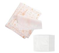 USHXVG 100 Pieces of Printed Wrapping Paper, 10 Pieces of Bread Bags, Coated Grease-Proof Bread Paper, Dinner Plate Paper, Printed Hamburger Paper, Baked Food Wrapping Paper