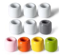 USHXVG 10pcs Mini Ceramic Candle Cups, Simple & Pillar Candle Holder Set, Scented Candle Holder Decoration