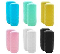 USHXVG 12 Pieces Of Silicone Leak-Proof Bottle Covers, Separate Bottle Protective Covers, Spill-Proof And Leak-Proof, Stretchable Elastic Leak-Proof Covers, Suitable For Business Trips And Travel