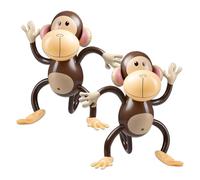USHXVG 2 Monkey Balloons, Brown, Animal, Pool Party Decorations, Jungle Theme Decoration, Inflatable Pool Toys