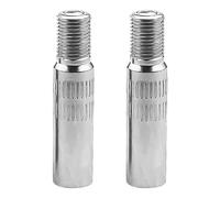 USHXVG 2 Pcs Car Valve Adapter, Valve Extension Car Valve, Valve Extension, Bicycle Valve Adapter, Valve Extension Adapter (Copper Color)