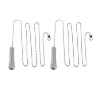 USHXVG 2 Pendants, 2 Bead Chains, 2 Waist Buckles, 2 Octets, 1 Jewelry Bag, Light Drawstring, Bathroom Light Drawstring, Bathroom Cord, Bathroom Drawstring Handle, Toilet Light Drawstring