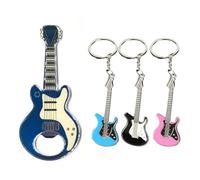 USHXVG 2-Piece Guitar Bottle Opener with Magnet, 3-Piece Keychain, Magnetic Bottle Opener, Beer Bottle Opener, Refrigerator Magnet, Personalized Cap Opener, Music Gift