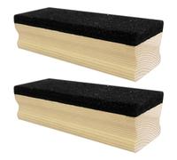 USHXVG 2 Pieces Blackboard Eraser, Blackboard Eraser with Wooden Handle, Thick Felt Cleaning, Large Whiteboard Cleaning Tool