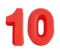 USHXVG 2 Pieces Number Baking Cake Molds, Silicone Number Cake Molds, Red