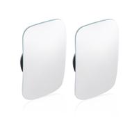 USHXVG 2 Pieces Of Car Rearview Mirrors, Car Blind Spot Mirrors, Convex Rearview Mirrors, Compact Car Mirrors, Adjustable Rearview Mirror Glass, Car Accessories, Car Universal (White)