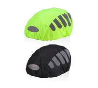 USHXVG 2 Pieces Reflective Helmet Cover, Rainproof Bicycle Helmet, Cycling Rain Cover, Reflective Rain Cover, Safety Helmet Cover, Helmet Decoration
