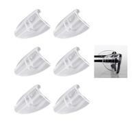 USHXVG 3 Pairs of 6 Transparent Protective Glasses Wings, Safety Goggles, Anti-Impact, Dust-Proof, Splash-Proof, Multi-Functional Protection, Clear/Transparent Color, Safety Glasses Accessory
