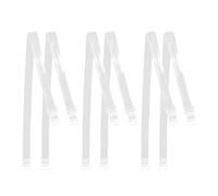 USHXVG 3 Pairs of Clear Bra Straps, Adjustable Bra Straps, Invisible Bra Straps, Silicone Breast Straps, Elastic Bra Straps, Bra Strap Retainers, Bra Accessories