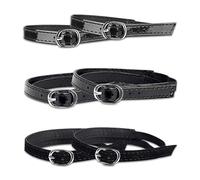 USHXVG 3 Pairs of High-Heeled Shoe Straps, Adjustable Shoelaces, High-Heeled Shoe Replacement Ankle Straps, Detachable Heel Shoelaces, Shoelace Extender, Elastic Shoelaces