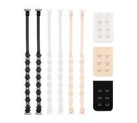 USHXVG 3 Pairs Of Underwear Shoulder Straps, 3 Extension Buckles, Sunflower Shoulder Straps, Seamless Anti-Slip Shoulder Straps, Replacement Shoulder Straps For Women'S Underwear