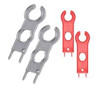 USHXVG 4-Piece Wrench, Tool Wrench, Wrench Set, Photovoltaic Plug Wrench, Screw Cap Flat Wrench, Plug Assembly Tool, Disassembly and Assembly Mini Wrench