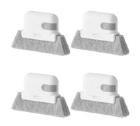 USHXVG 4 Pieces Of Window Cleaning Brushes, Removable And Clean Without Dead Ends, Efficient Removal Of Water Stains And Dirt, Suitable For Glass, Door And Window Cracks, Grooves And Other Gaps.