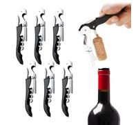 USHXVG 6-Piece Stainless Steel Bottle Opener, Multi-Function, Portable, Kitchen Accessories
