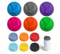 USHXVG 6 Pieces of Coke Can Lids, 6 Pieces of Beer Lids, Sealed Can Lids, Silicone Lids for Coke Bottles, Anti-Spill Lids for Soda Cans, Can Lids for Soda Cans and Cans