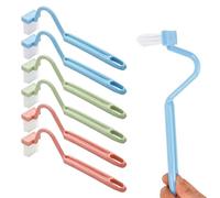 USHXVG 6 Pieces S Shape Toilet Cleaning Brush With Rim Cleaner, Curved, Under Rim, Small Cleaning Brush