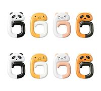 USHXVG 8 Pieces of Foldable Schoolbag Hooks, Animal-Shaped Table Hooks, Cartoon Cute, Suitable for Offices and Classrooms.