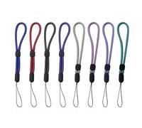 USHXVG 8pcs Bungee Cord, Wrist Cord, Braided Lanyard, Adjustable Lanyard, Reflective Webbing Cord, Backpack Accessories, Hiking Accessories, Telescopic Wrist Cord