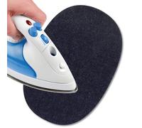 USIT, 2pcs Denim Iron-On Jeans Patches, 6"x4", Ideal for Repairing Trousers, Jackets and Shirts, Dark Jeans