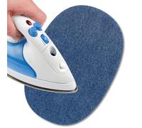 USIT, 2pcs Denim Iron-On Jeans Patches, 6"x4", Ideal for Repairing Trousers, Jackets and Shirts, Indigo Jeans