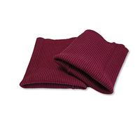 USIT, Cotton Finished Knit Cuffs, 3"x3.5", Ideal for Repairing Sweaters and Sweatshirts, 1 Pair, Bordeaux