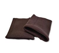 USIT, Cotton Finished Knit Cuffs, 3"x3.5", Ideal for Repairing Sweaters and Sweatshirts, 1 Pair, Brown
