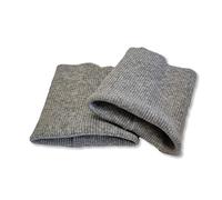 USIT, Cotton Finished Knit Cuffs, 3"x3.5", Ideal for Repairing Sweaters and Sweatshirts, 1 Pair, Medium Grey