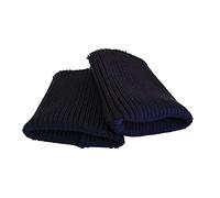 USIT, Pack of 2 Thick Fabric Cuffs for Tailoring Supplies, 8 x 9 cm, Ideal for Repairing Jackets and Bombers, Dark Blue