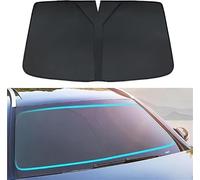 USJEKZI66 Car Windshield Sun Shade for MINI COOPER S CLUBMAN R55 2007-2014, Front Windshield Sunshade Blocks UV Rays Sun Visor Protector Keep Vehicle Cooler,Black