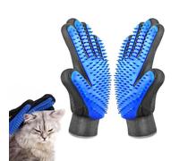 Uskerb 2 Pcs Cat Grooming Glove, Pet Dog Brush Glove, Gentle Deshedding Glove for Long and Short Hair, Comfortable and Effective Grooming Tool