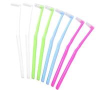 Uskerb 8 Pcs Interspace Toothbrush, Single Tufted Toothbrush, Soft Bristles Toothbrush for Braces, Teeth Cleaning, Dental Care