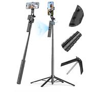 USKEYVISION Auto Face Tracking Tripod for iPhone 360°Rotation,Selfie Stick Tripod for iPhone that Follows your Movement,Phone Stand for Recording w/Remote,Phone Holder for Live Stream Vlog(R01)