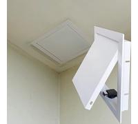 Usknxiu Aluminum Attic Access Door for Ceiling, Customizable Spring Loaded Access Panel, Large Crawl Space Door for Outdoor/Indoor