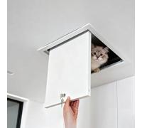 Usknxiu Aluminum Attic Access Door Latch Ceiling for Ceiling, Concealed Spring Loaded Access Panel, Large Crawl Space Door for Outdoor/Indoor,12x24in/30x60cm