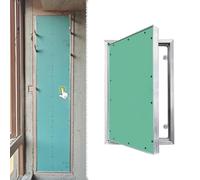 Usknxiu Aluminum Drywall Access Panel, Wall Access Panel, Electrical Plumbing Attic Hole Cover Doors, Recessed Gypsum Board Service Shaft Door,550x750mm/22x30in