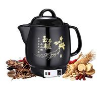 Usknxiu Automatic Electric Herbal Pot 4L, Smart Decoction Kettle with Temp Control, One-Touch Auto Cooker for Tea Soup, Food Grade Stainless Steel Health Brew, Safe Anti Scald Design