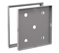 Usknxiu Flush Mount Access Panel Door, Concealed Tile Inspection Hatch for Ceiling & Wall, Plumbing & Electrical Repair Cover,Gray,20x20cm/7 7/8" x7 7/8"