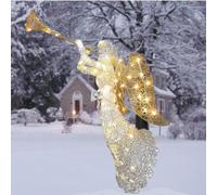 Usknxiu Lighted Christmas Angel, Angel Lights Outdoor Decor, Luminous Angel Decoration Statue, Christmas Decoration for Garden Yard Lawn Pathway, Gifts